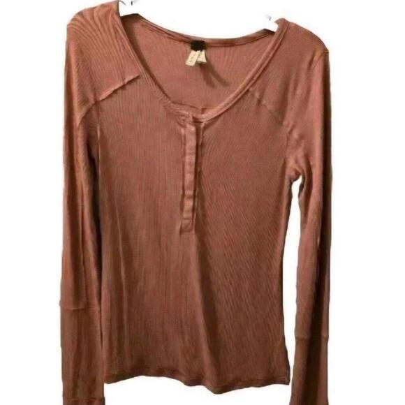 WE THE FREE Pink Bohemian Minimalist Cottagecore‎ Cozy S Long sleeve - Picture 1 of 14